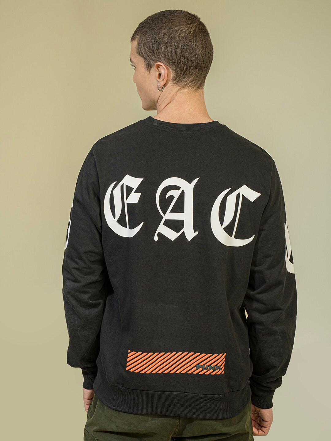PUNK Cotton Printed Sweatshirt