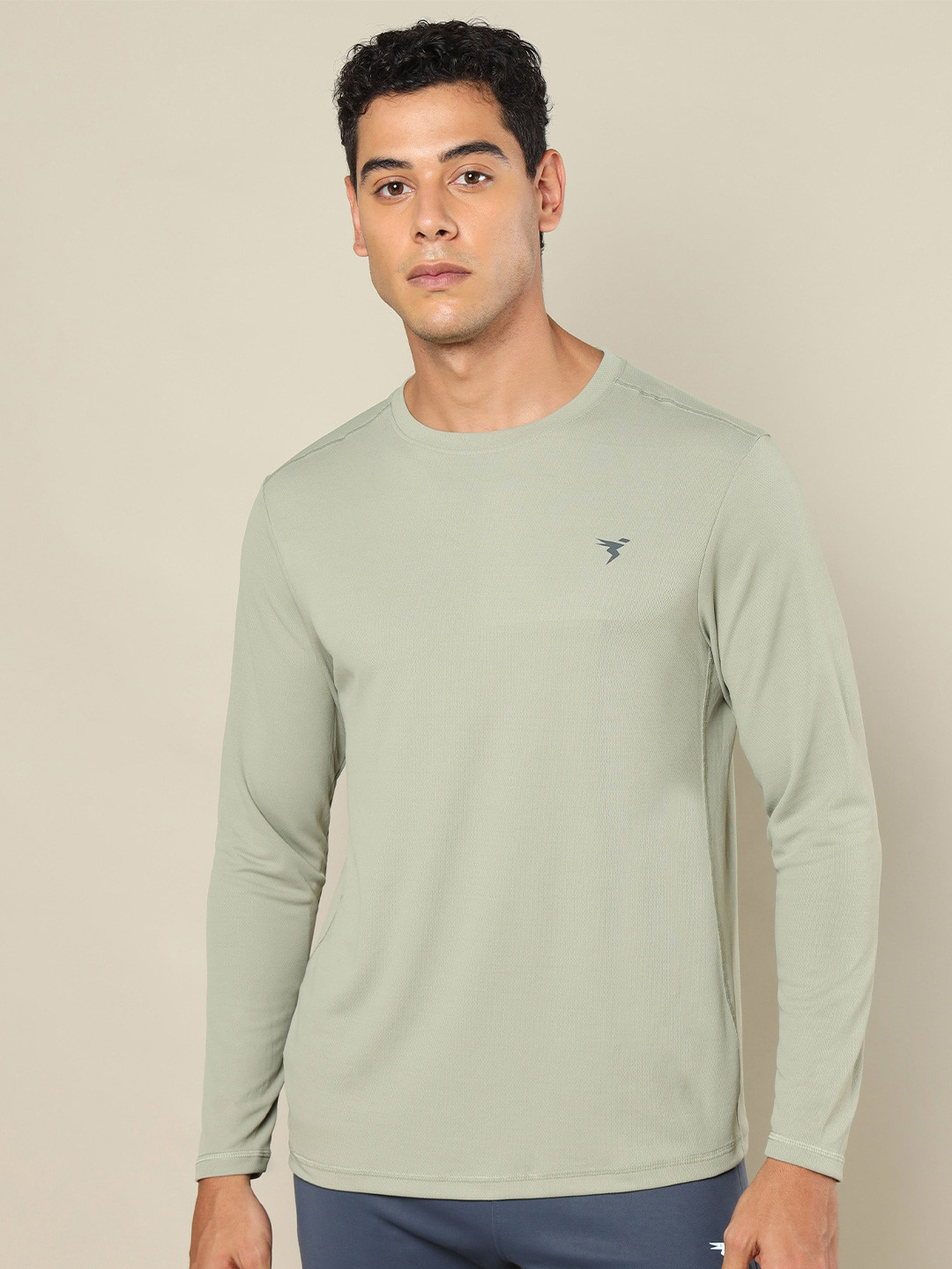 Technosport Slim Fit Rapid-Dry Round Neck Gym T-shirt