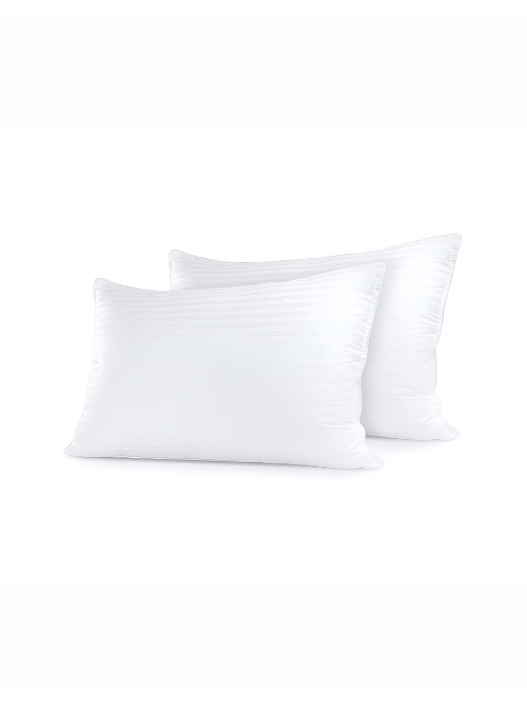 Pum Pum Hollow Fiber White Solid Polycotton Ultra Soft Set of 2 Ultra Soft Fibre Sleep Pillow-50.8 x 76.2 cm