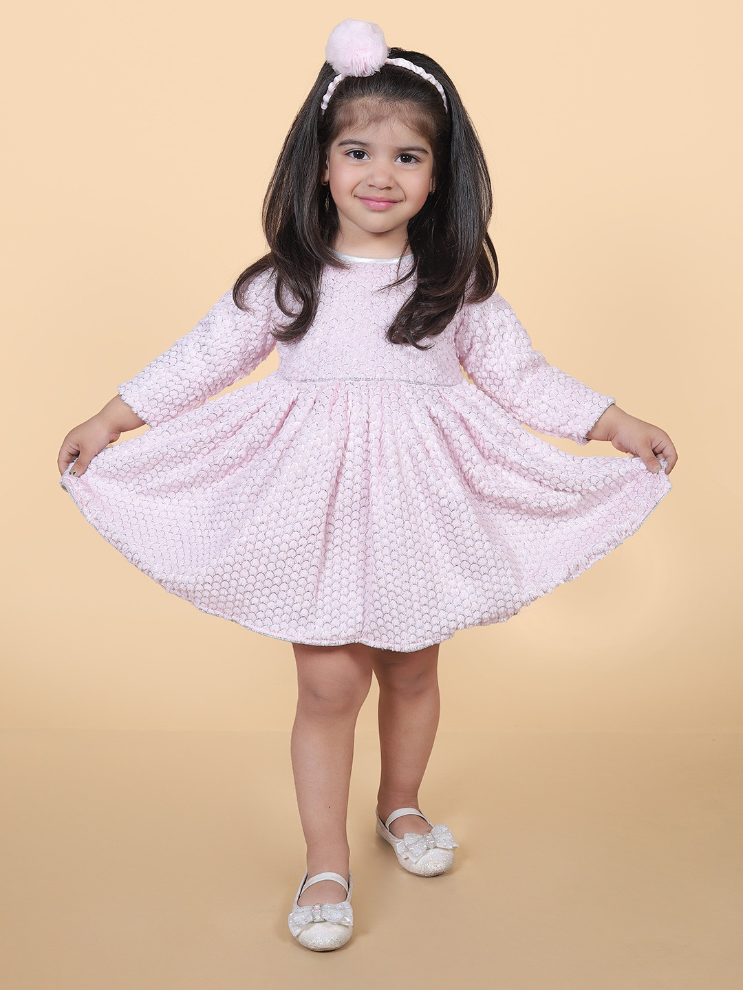 BAESD Girls Fit & Flare Opaque Casual Dress