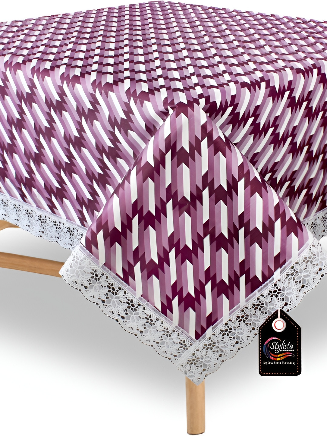 Stylista Pink Waterproof 4-Seater Square Table Cover