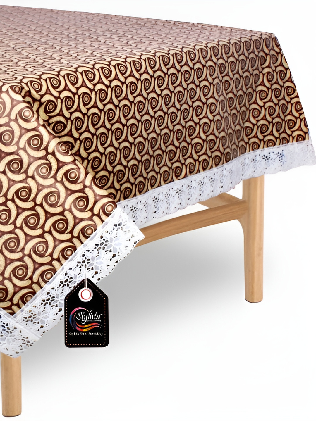 Stylista Brown Waterproof 2-Seater Square Table Cover
