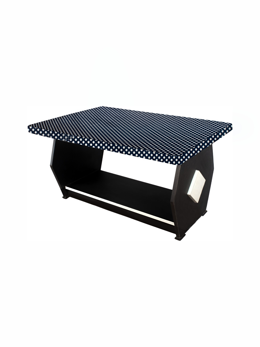 Stylista Black Waterproof Geometric Print 2 Seater Table Cover