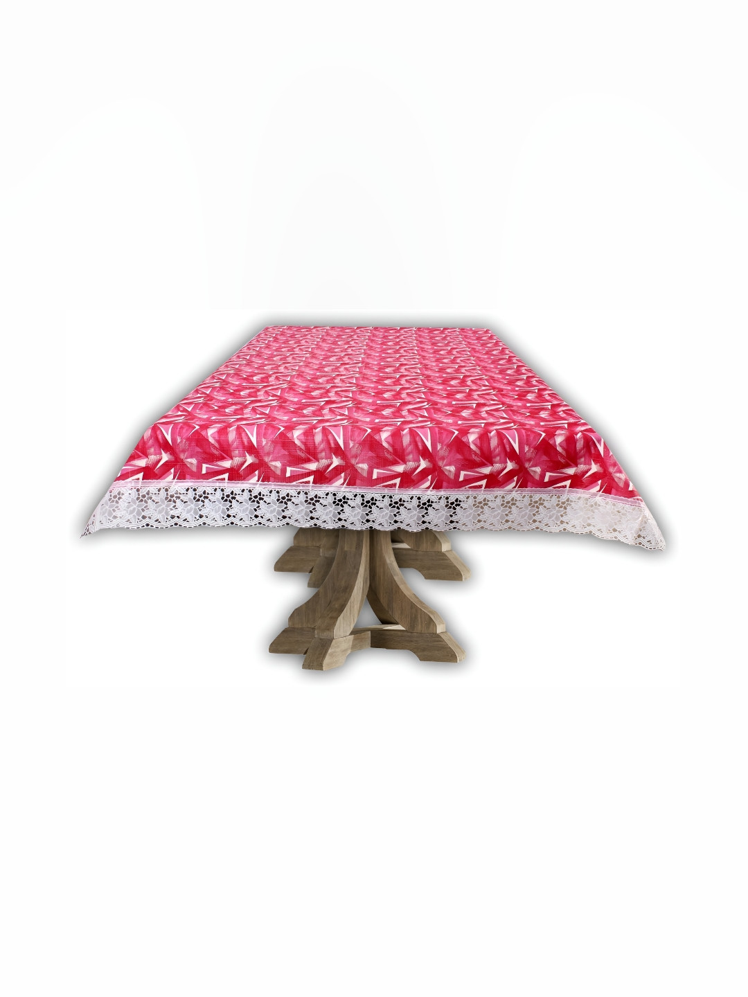 Stylista Pink Waterproof Plastic 8 Seater Table Cover