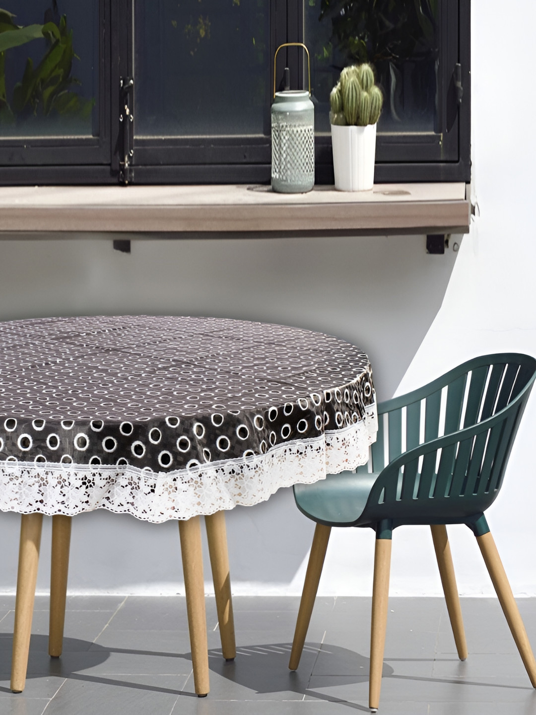 Stylista Grey Waterproof Round 2 Seater Table Cover