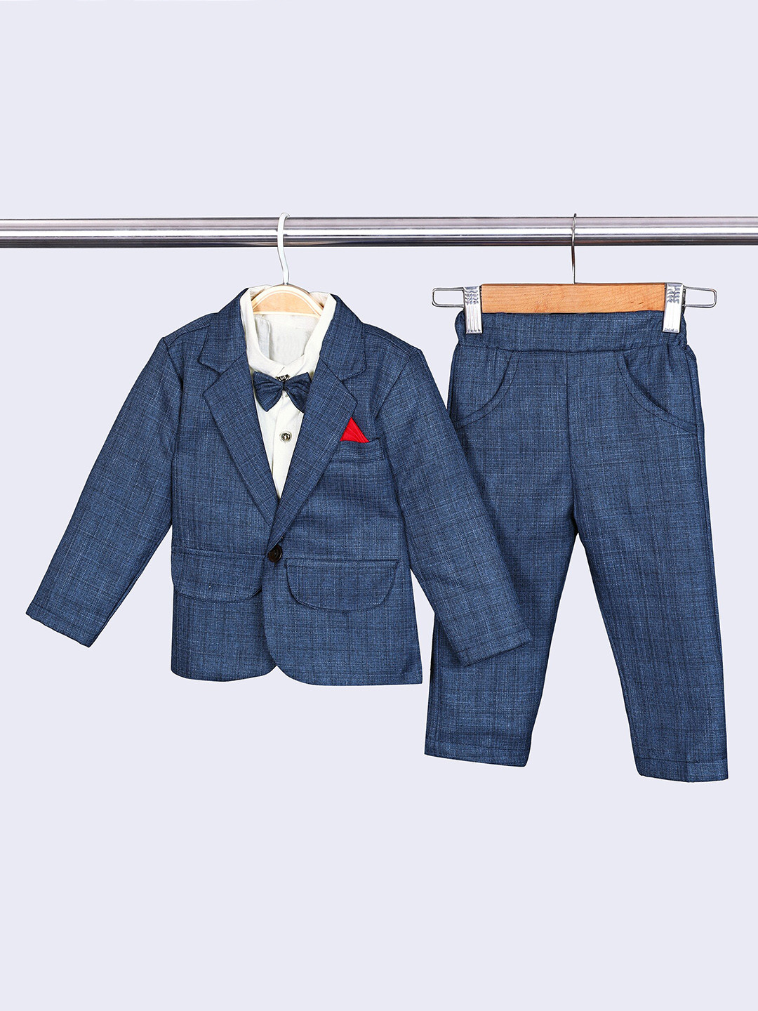 BAESD Checked Single-Breasted 3-Piece Suits