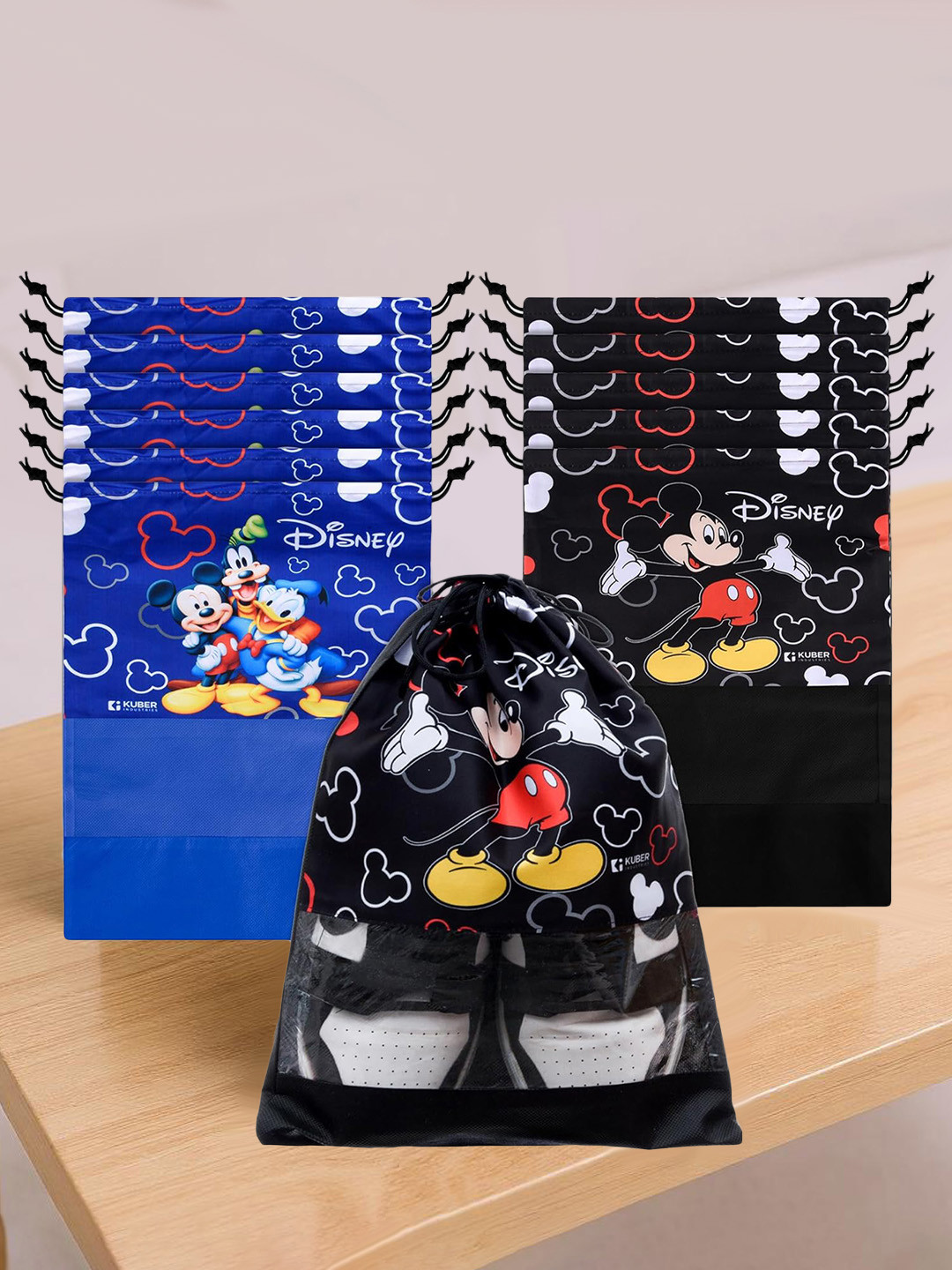 Kuber Industries Set of 12 Printed Shoe Covers