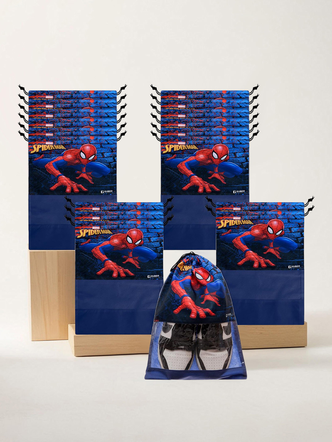 Kuber Industries Pack Of 18 Printed Shoe Covers