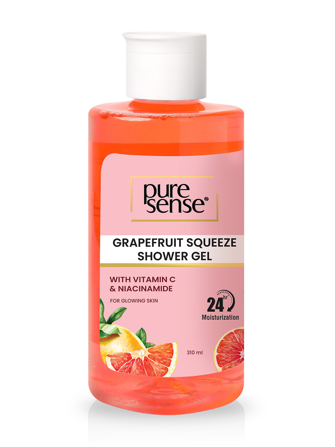 Pure Sense Grapefruit Squeeze Body Wash Shower Gel for Moisturized Skin - 310ml