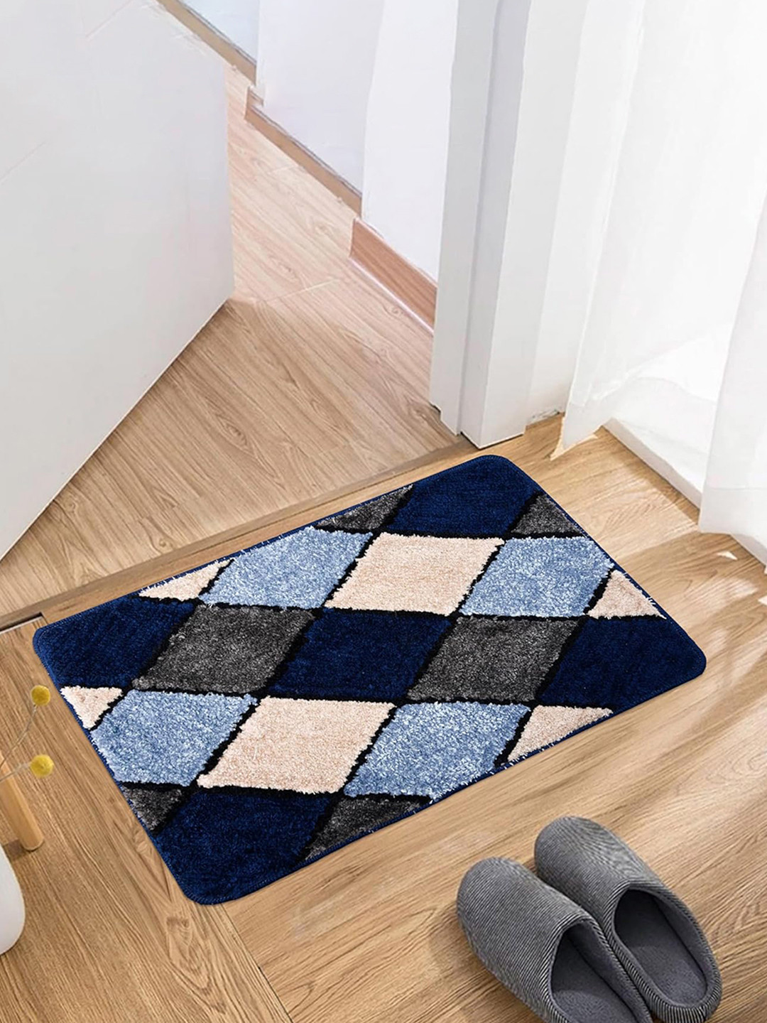 Kuber Industries Cotton Doormat Floor Fur Doormat Outdoor Door Mat Bedroom