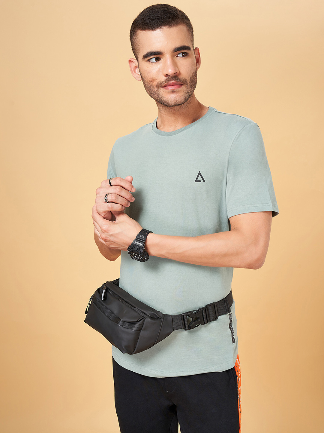 Street 808 by Pantaloons Round Neck Pure Cotton T-shirt