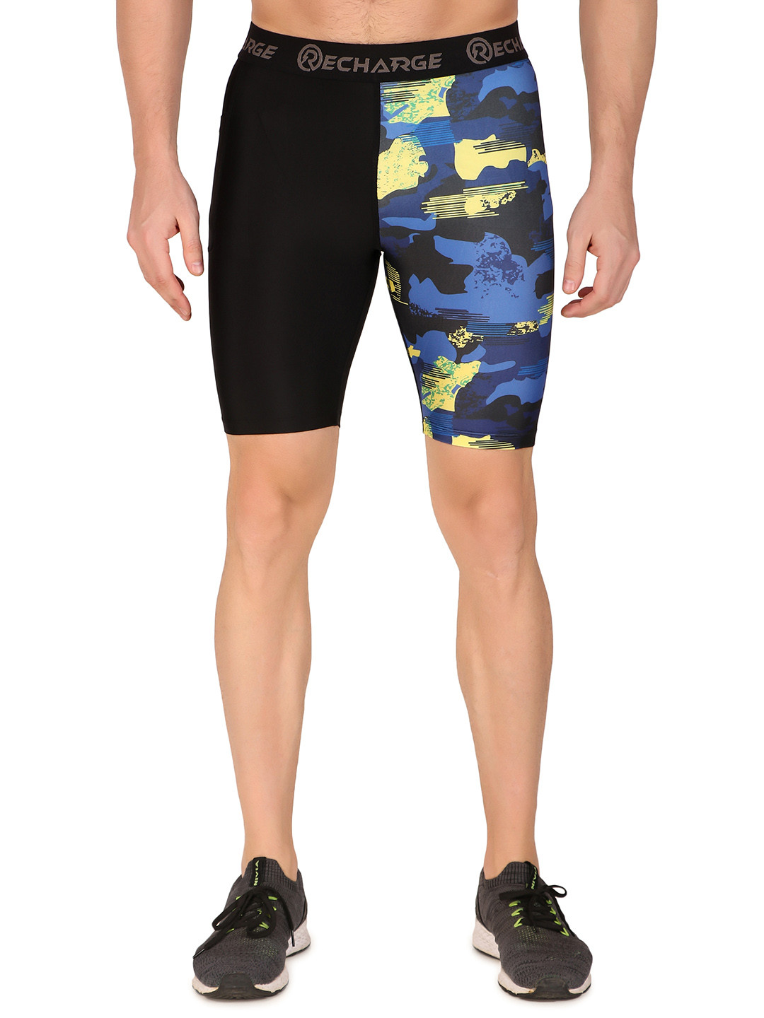 REDESIGN Men Compression Slim Fit Sports Shorts