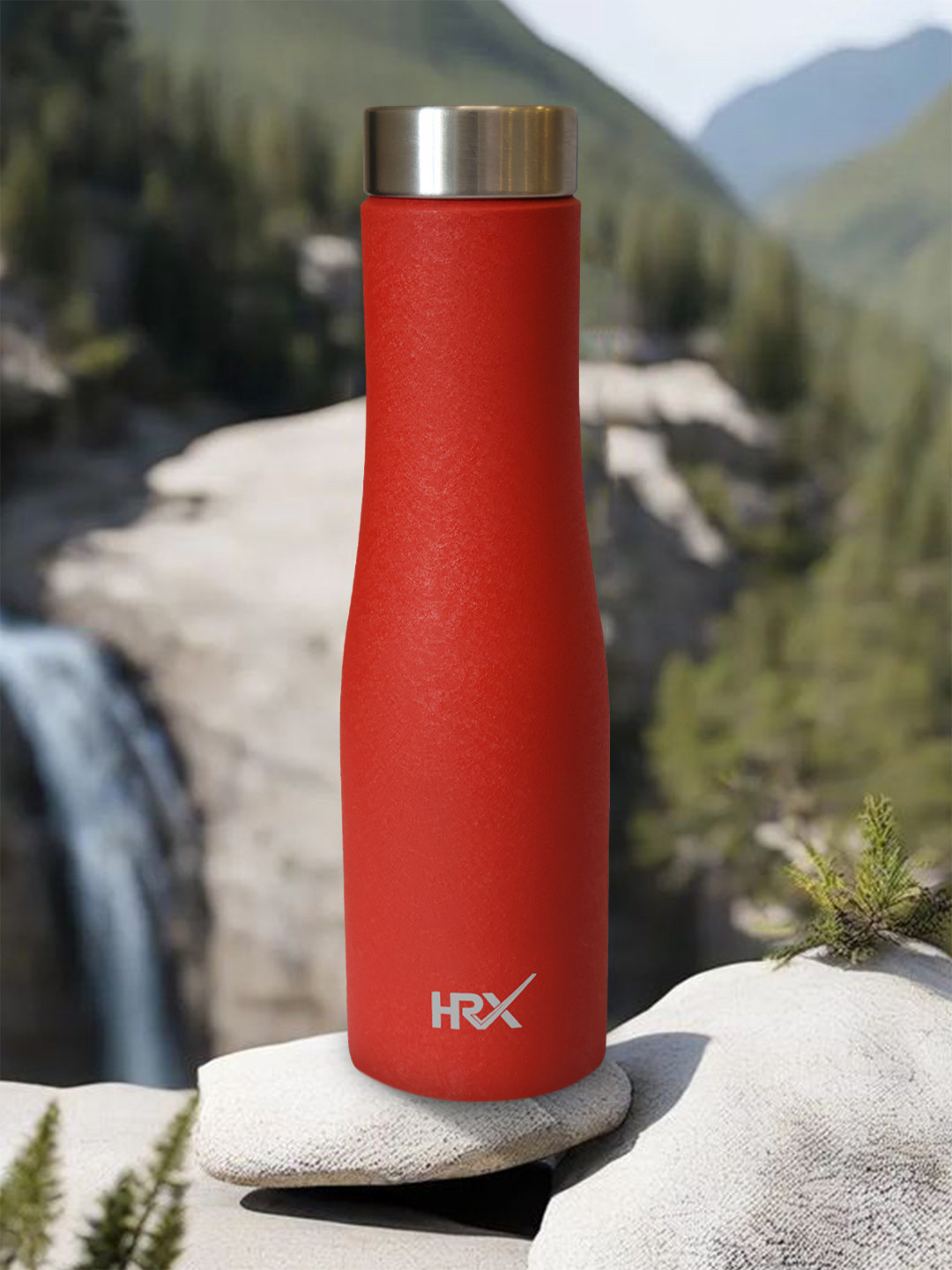 HRX by Hrithik Roshan Red Stainless Steel Single Wall Vacuum Water Bottle - 1L