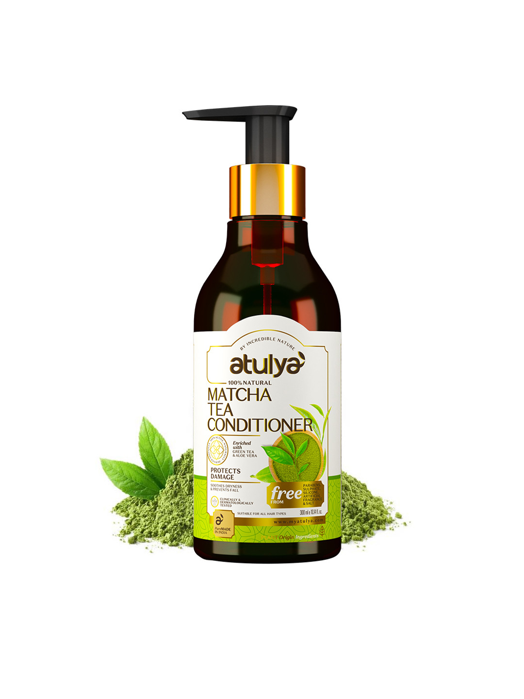 Atulya Matcha Tea Hair Conditioner To Prevent Hair Fall - 300 ml