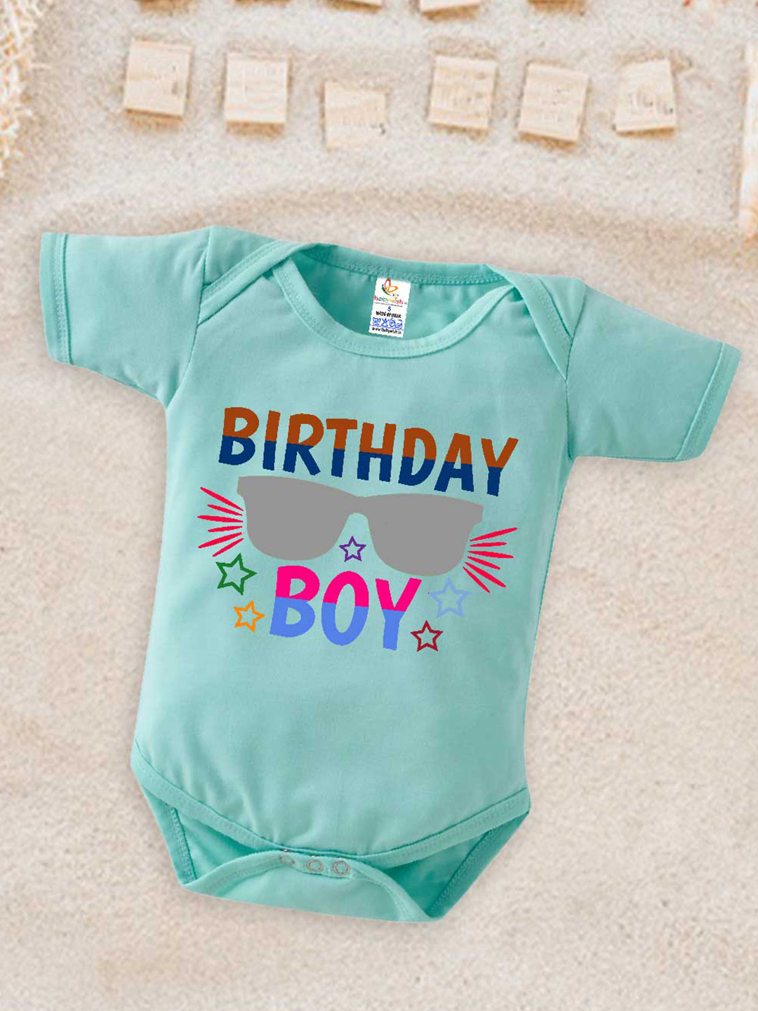 Babywish Infant Boys Birthday Boy Printed Cotton Bodysuit