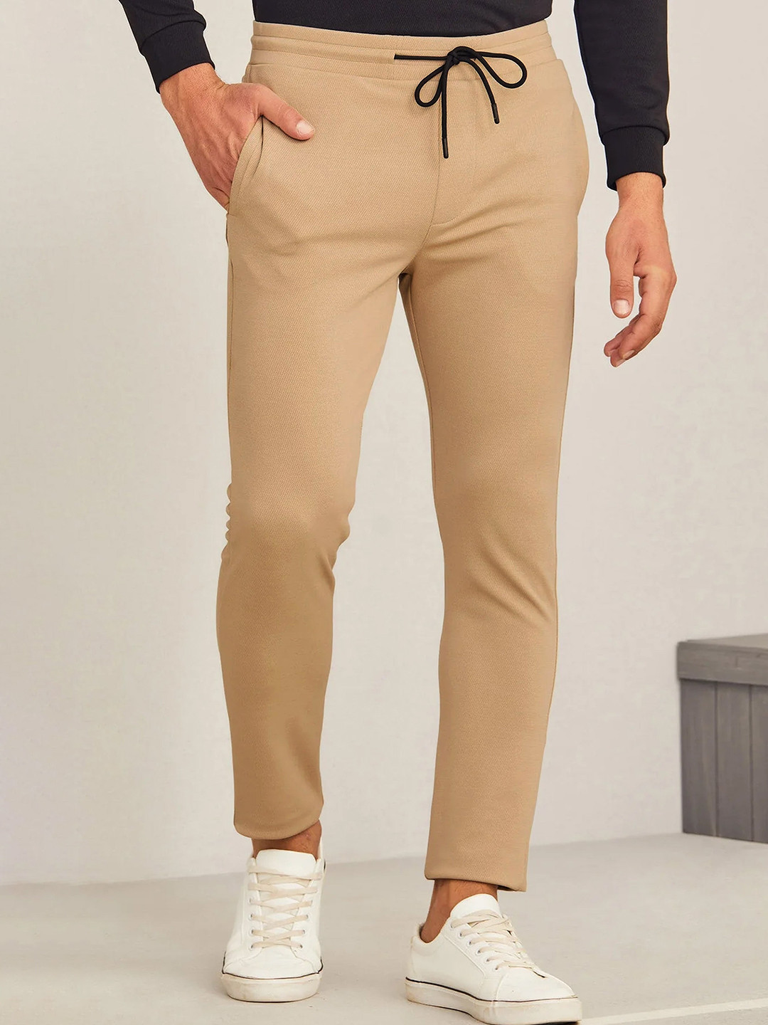 Red Flame Men Mid-Rise Track Pants