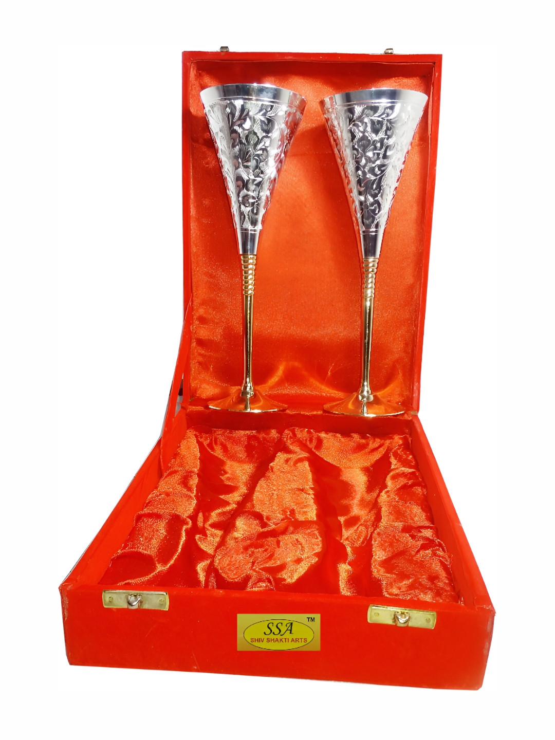 Shivshakti Arts Brown 6 Pieces Easy to Clean Copper Water or Juice Glass