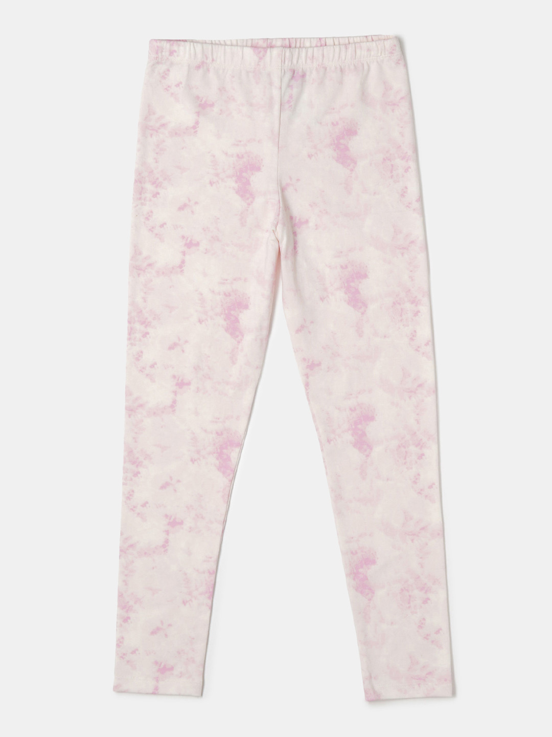 Jockey Girls Super Combed Cotton Elastane Stretch Fabric Printed Slim Fit Leggings-UG08