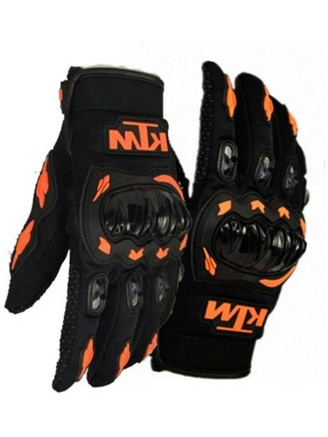 BAESD Men Patterned Leather Breathable Riding Gloves