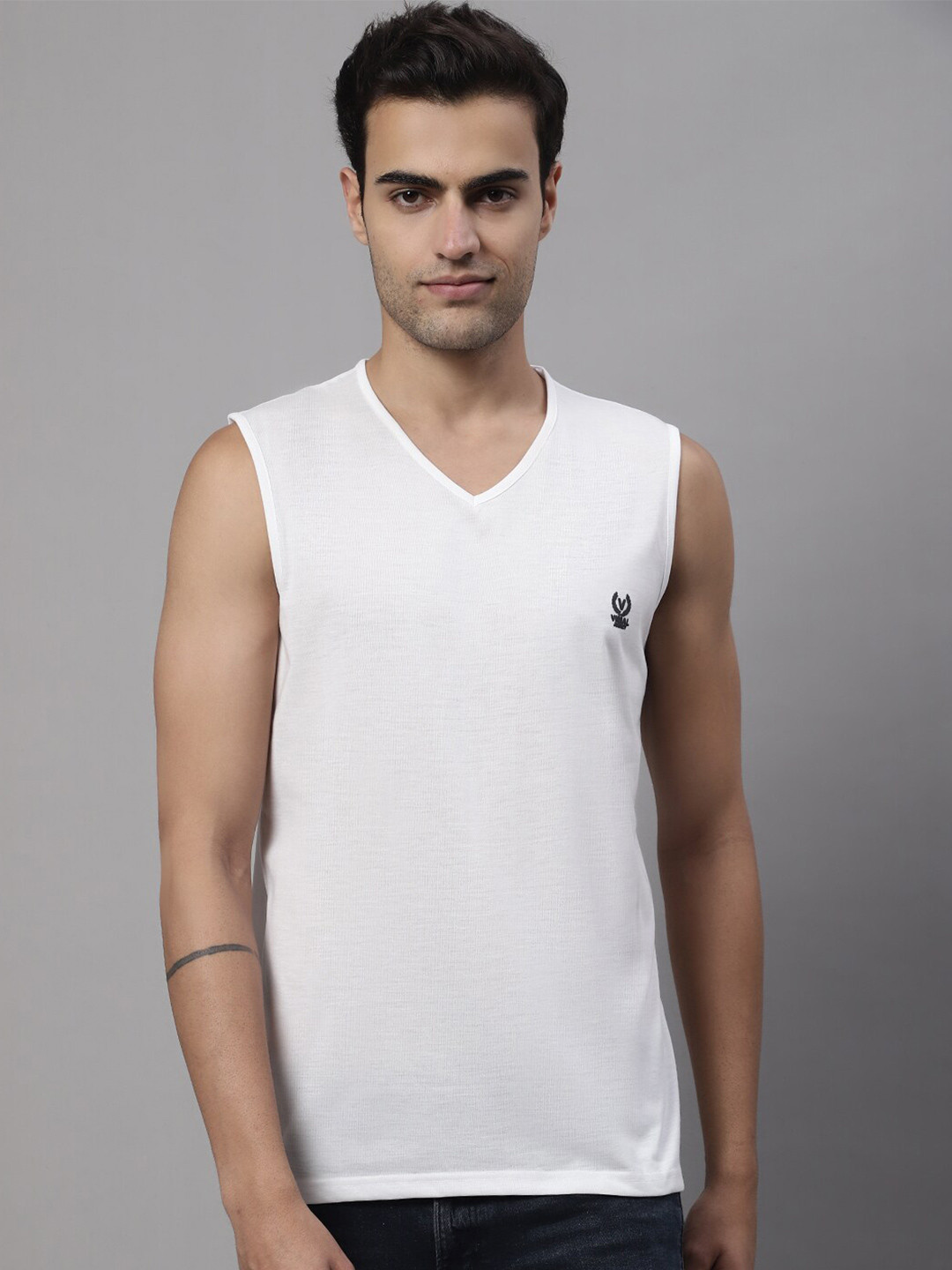 MACK JONNEY V-Neck Cotton Gym Vest