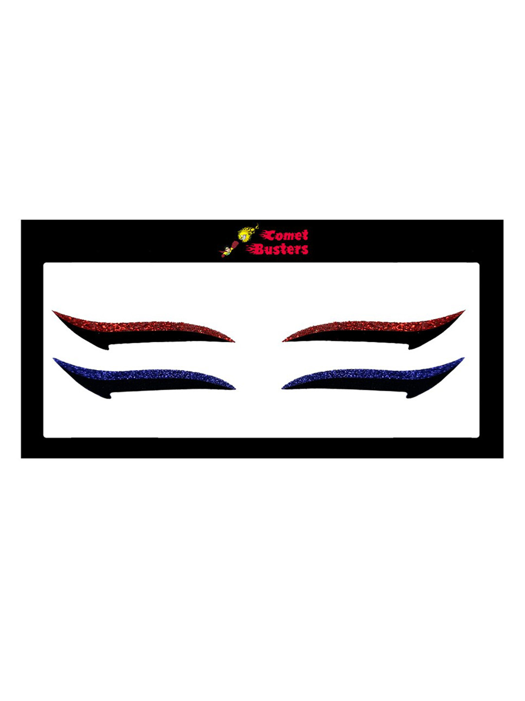 Comet Busters Glitter Eyeliner Sticker - Red-Blue 046