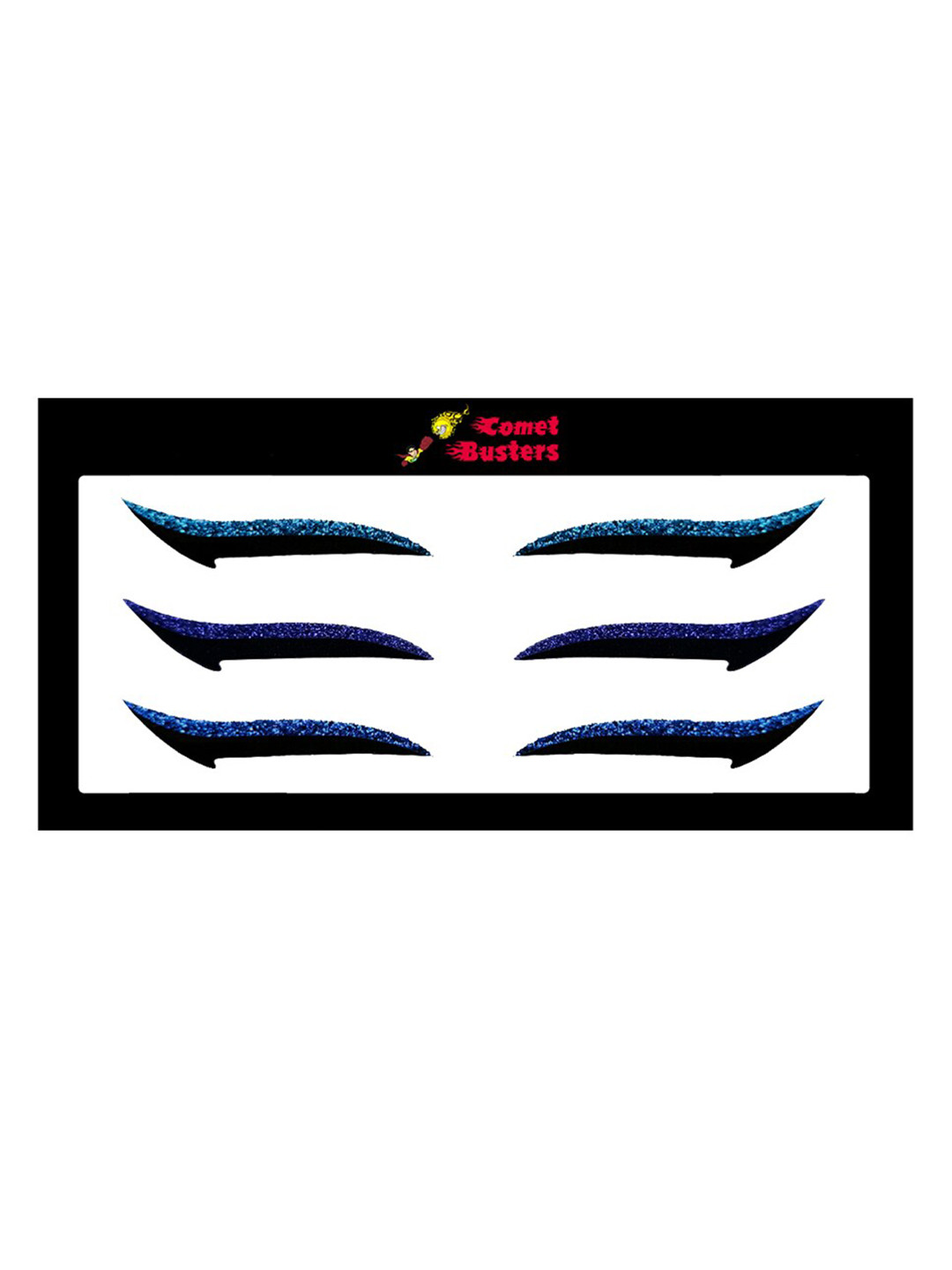 Comet Busters Glitter Eyeliner Stickers - Blue 052