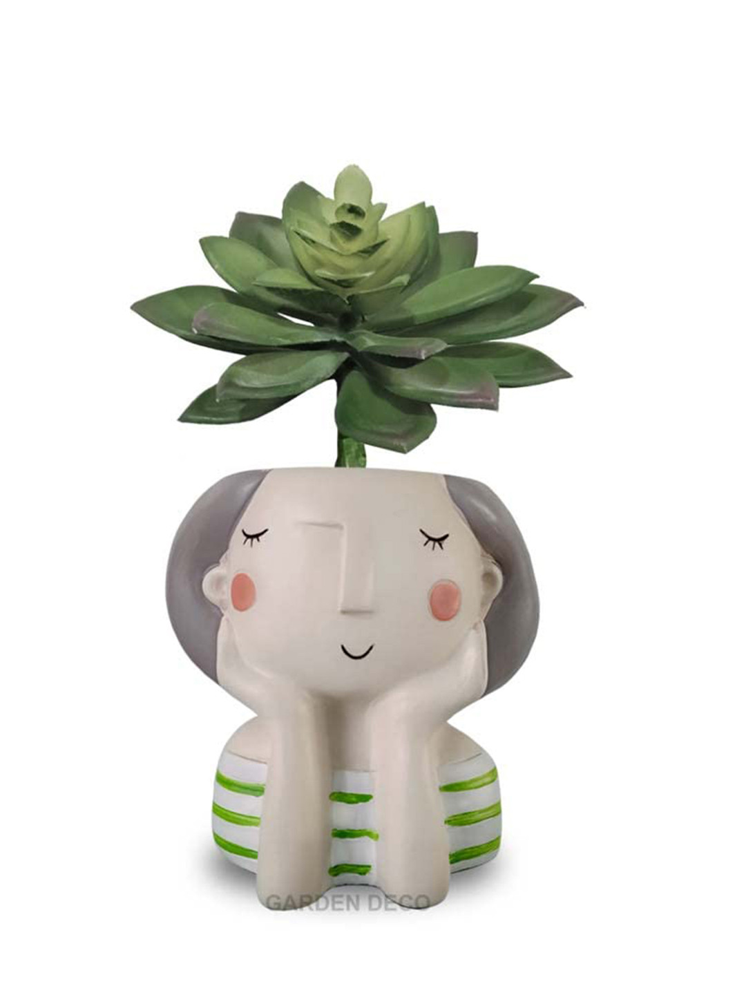 Garden Deco Green Non Hanging Succulent Artificial Plant