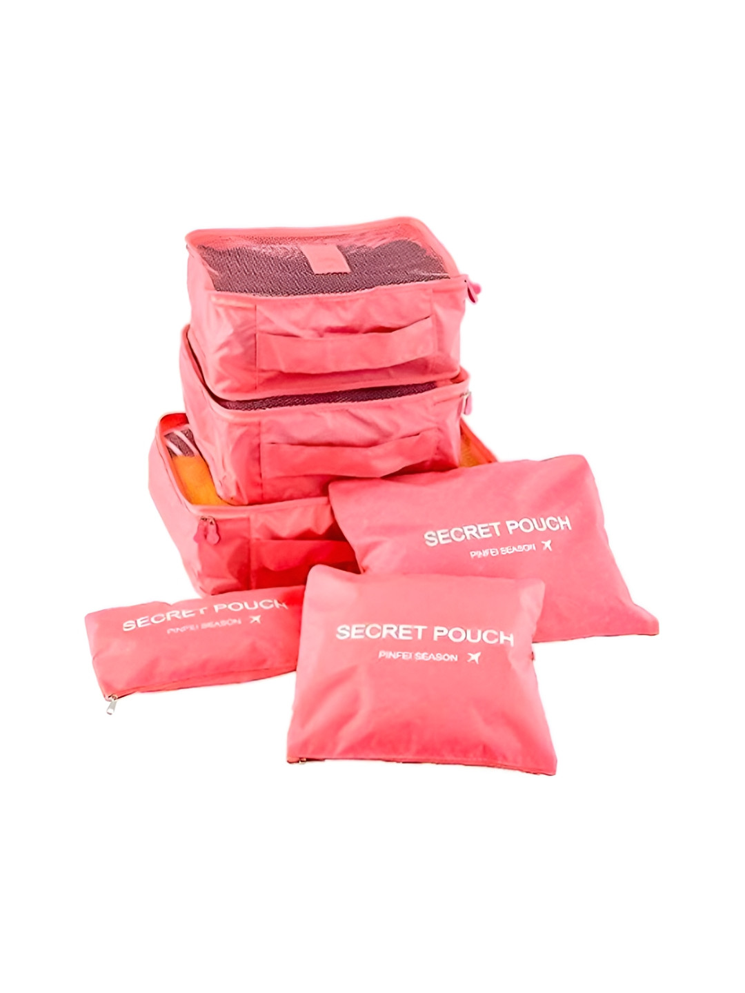 URBANFIX Coral 6 Pcs Reusable Travel Storage Organisers