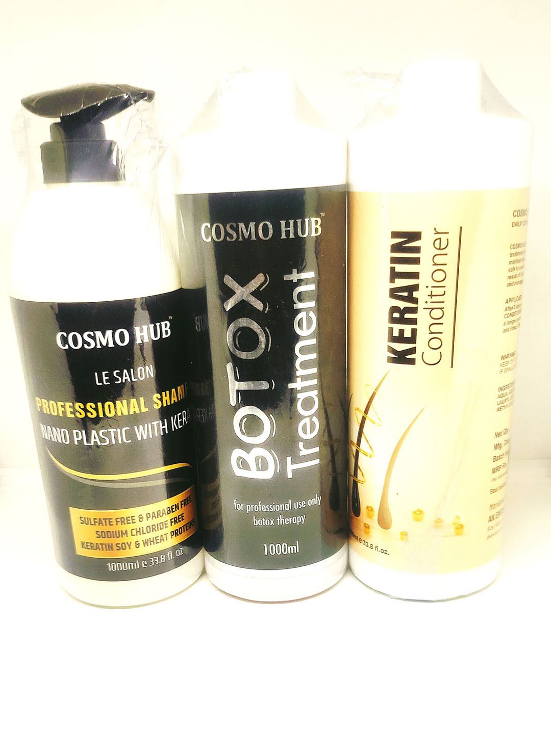 COSMO HUB Set of Shampoo + Keratin Conditioner + Botox Treatment