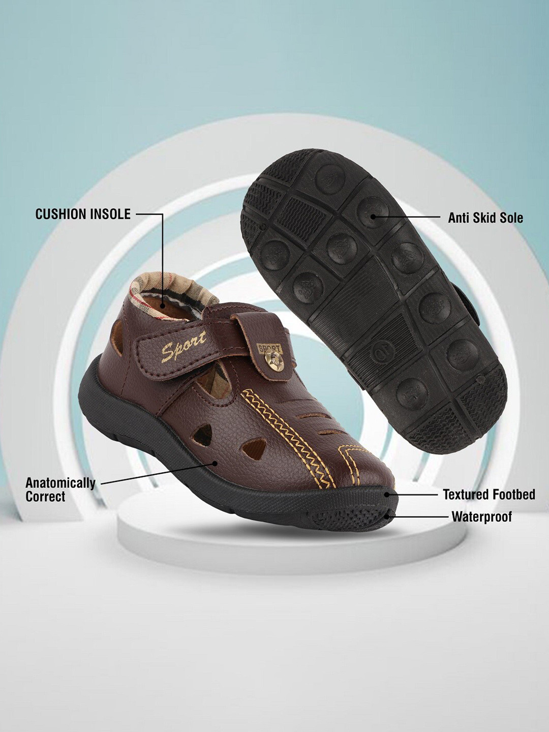 BAESD Kids Anti Skid Shoe Style Sandals