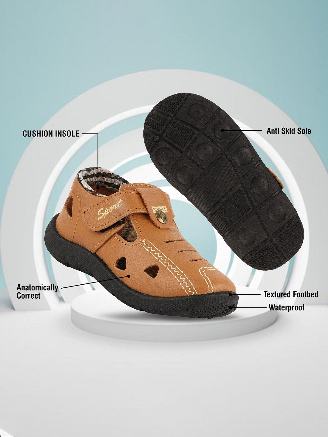 BAESD Kids Anti Skid Shoe Style Sandals