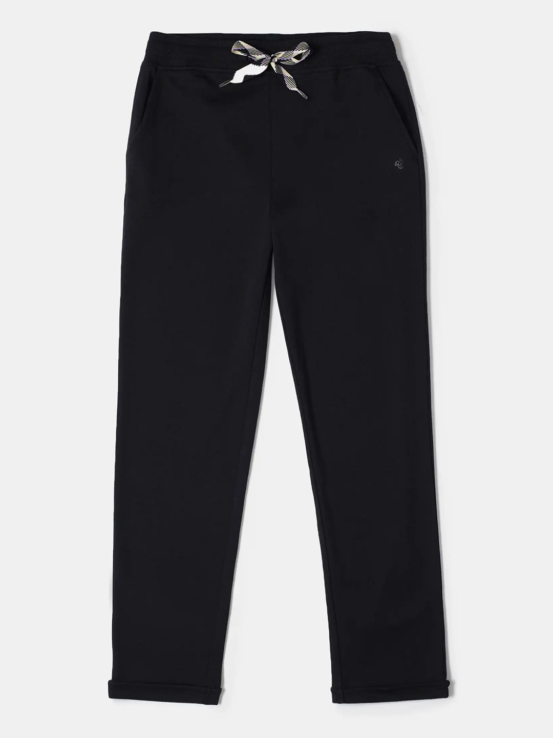 Jockey Girls Super Combed Cotton Solid Straight Fit Trackpants with Side Pocket-AG85