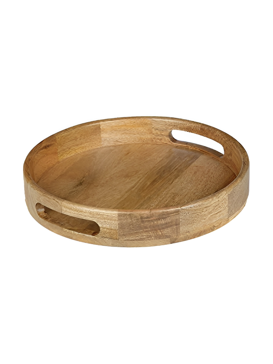 natureCRAFTS Brown Round Shaped Serving Tray