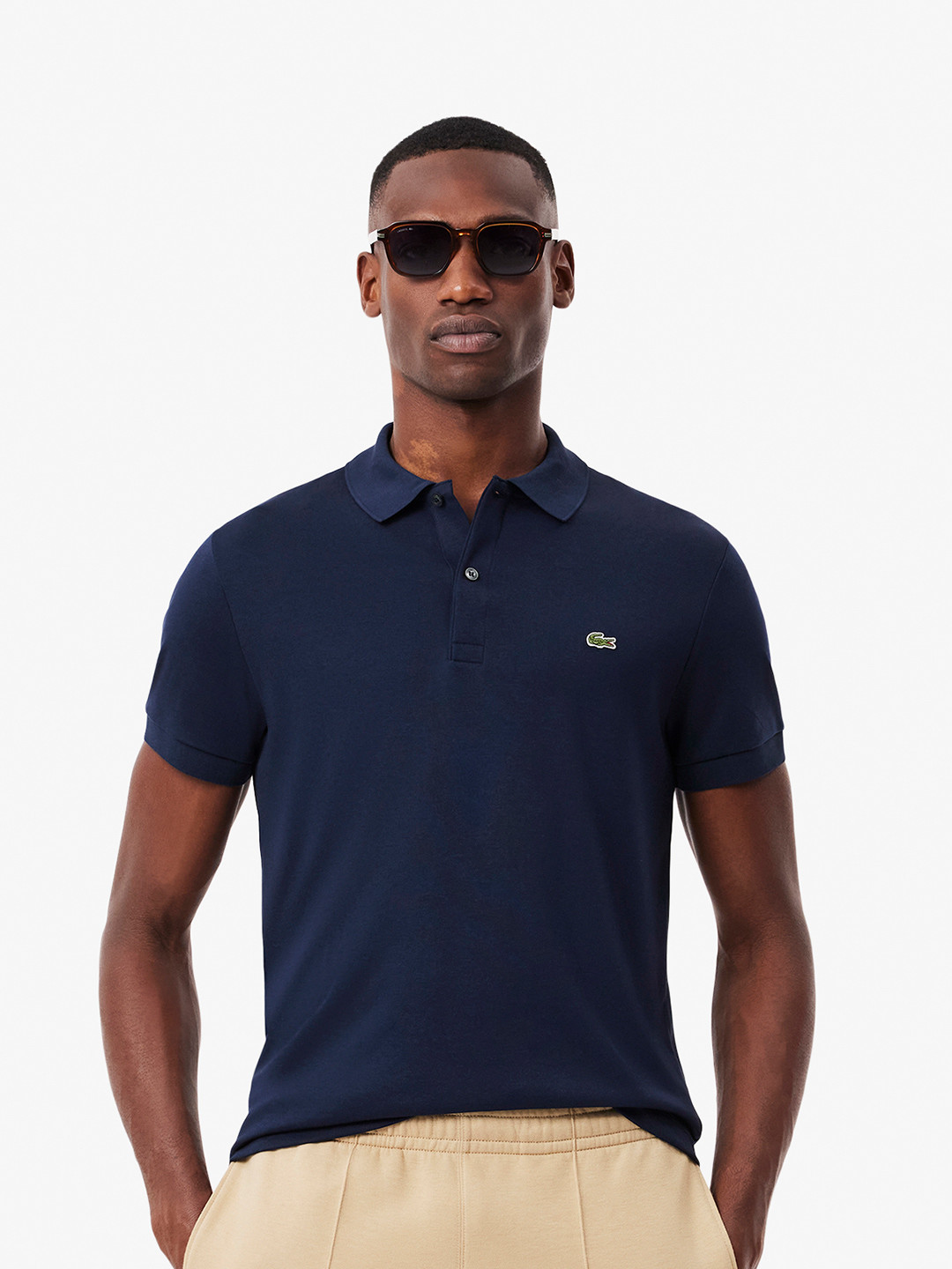 Lacoste Core Collection Polo Collar Soft Cotton Jersey Regular T-shirt