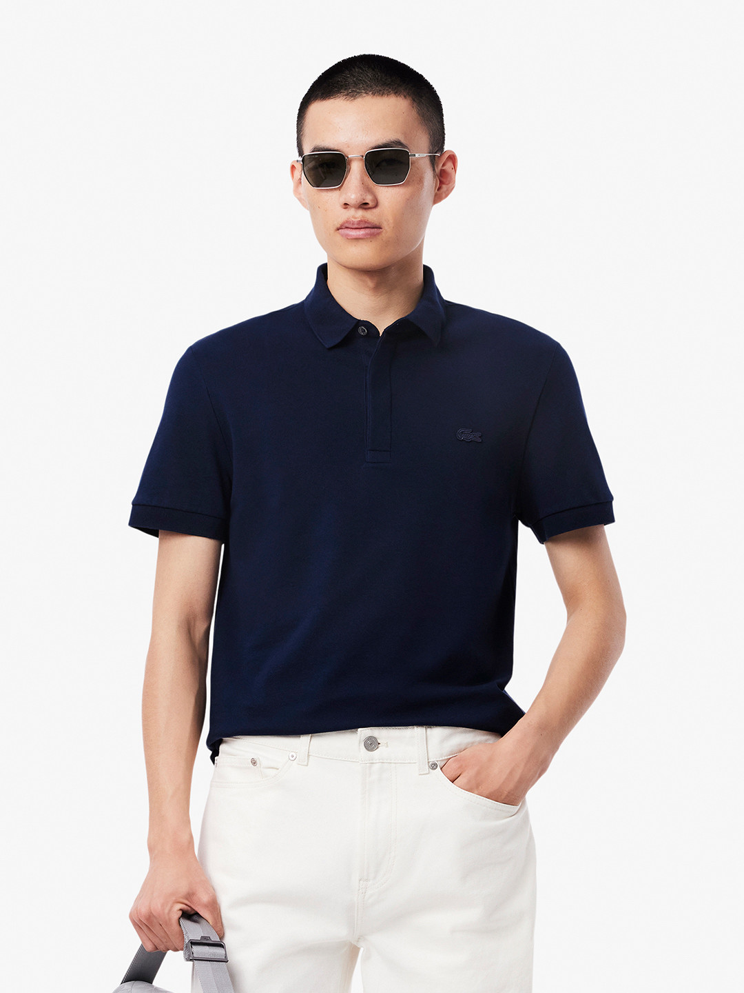 Lacoste Polo Collar Regular Fit Cotton Casual T-shirt
