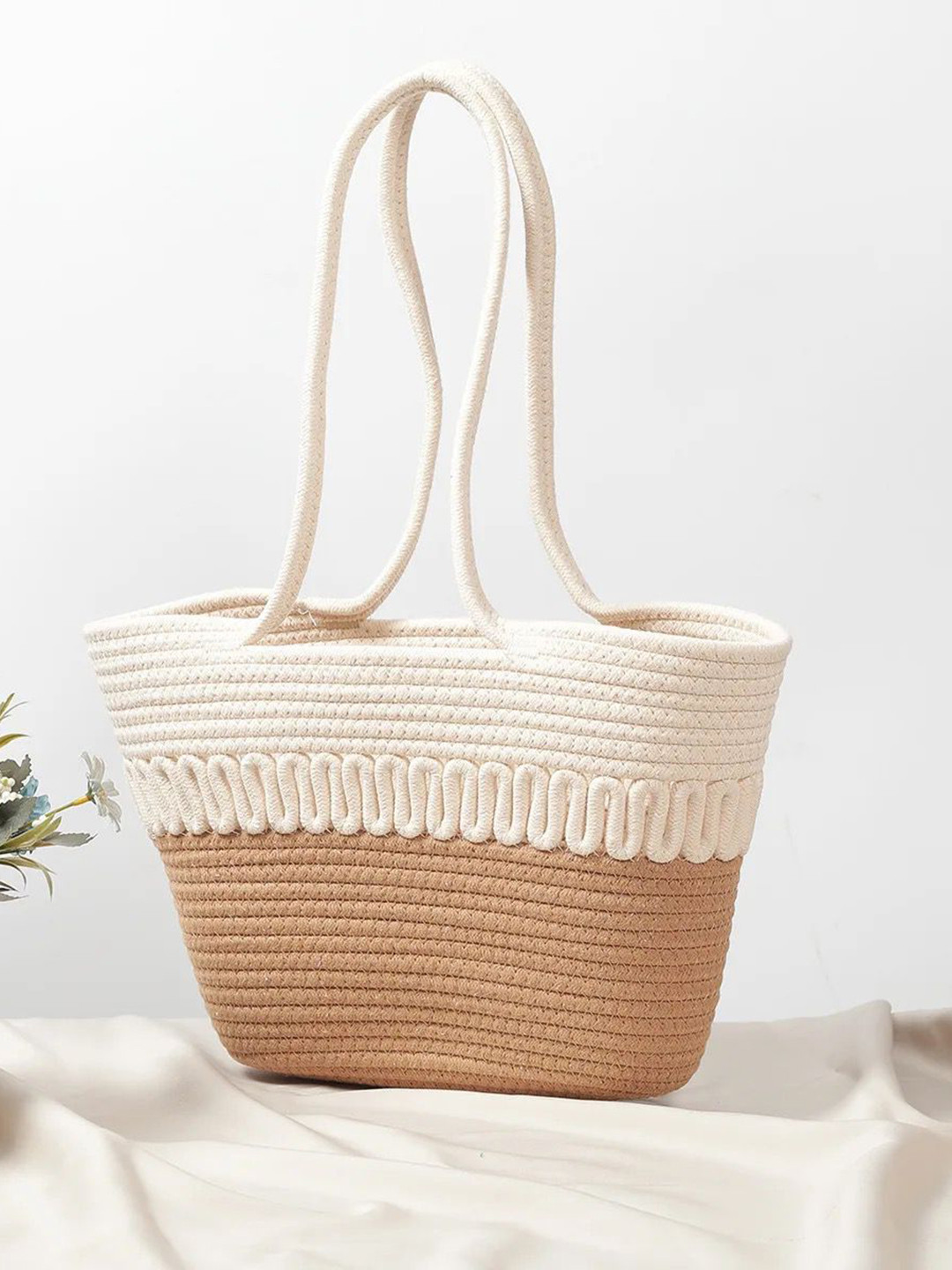 Bajo's Self Designed Structured Jute Shoulder Bag