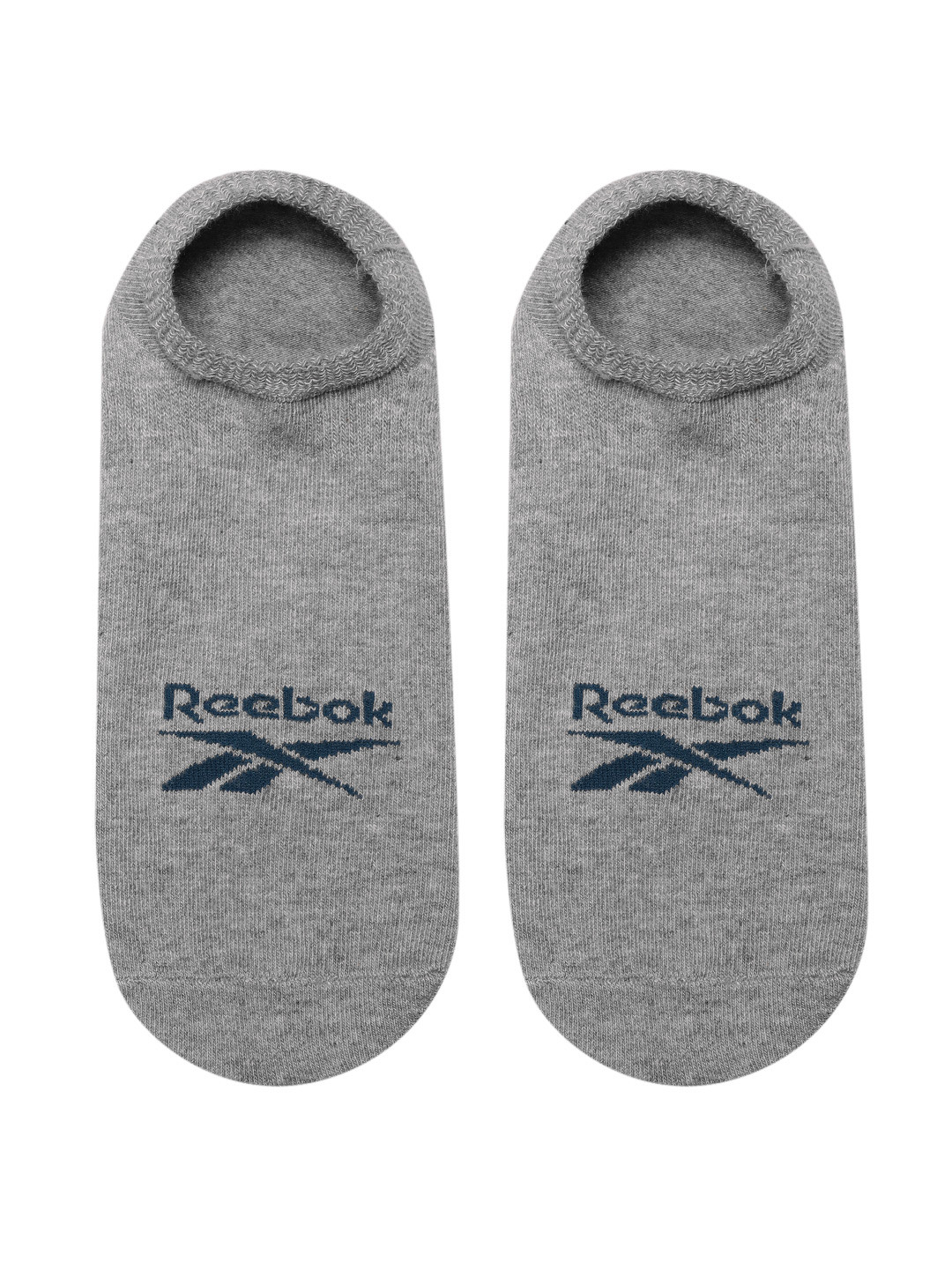 Reebok Men Brand Logo Patterned Ankle-Length YG Invisible Shoe Liner Socks