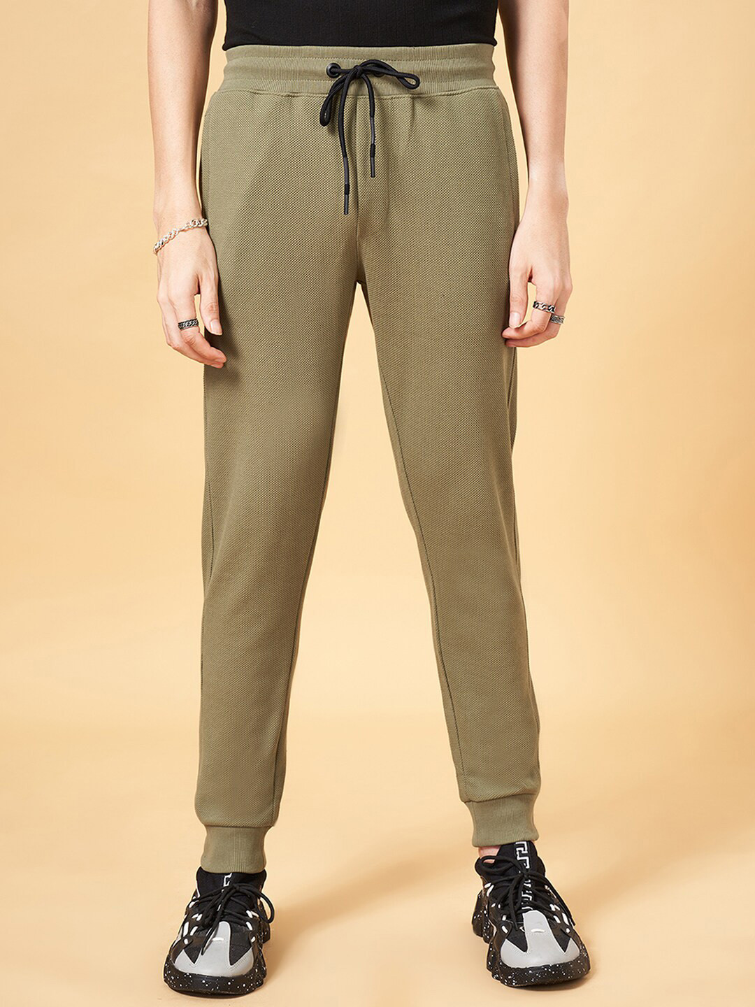Street 808 by Pantaloons Men Mid-Rise Cotton Jogger