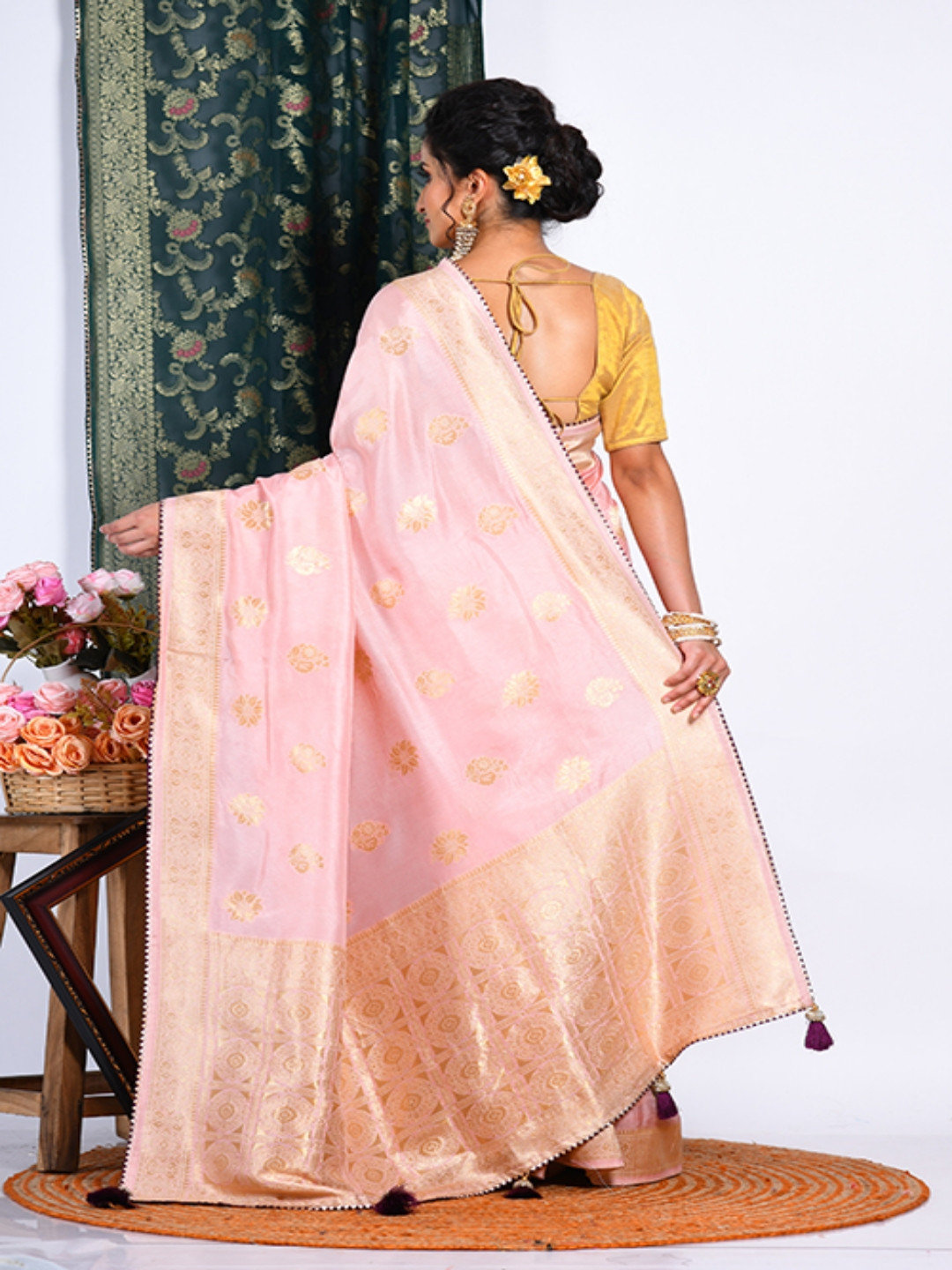 Morchari Woven Design Warli Zari Saree