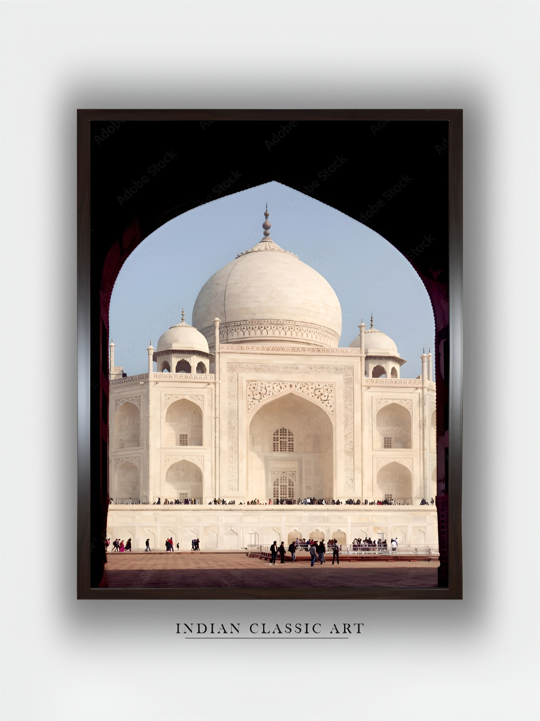 INDIAN CLASSIC ART Beige & Black Wooden Abstract Wall Art
