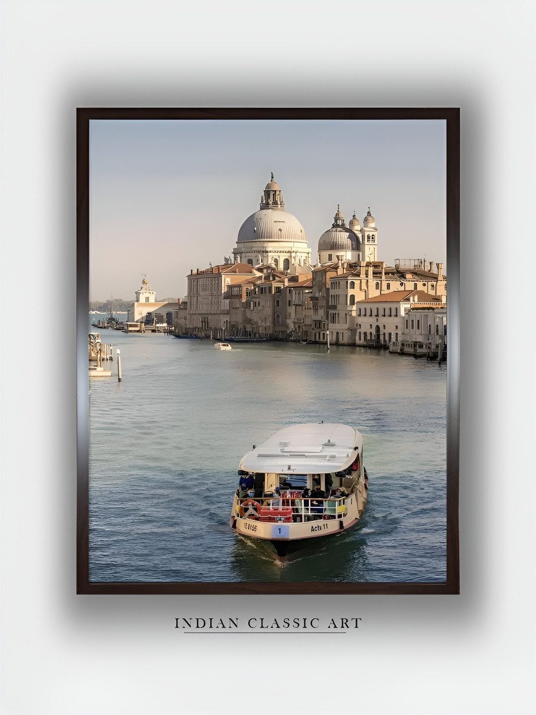 INDIAN CLASSIC ART Venice Grand Canal Canvas Wall Rectangle Paintings Wall Art -30 x 20 In