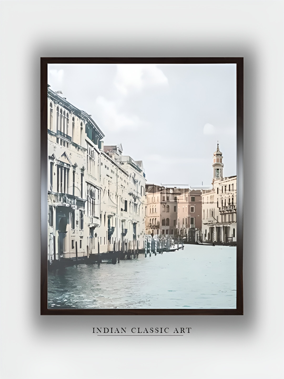 INDIAN CLASSIC ART Grey & Black Canvas Paintings Wall Art