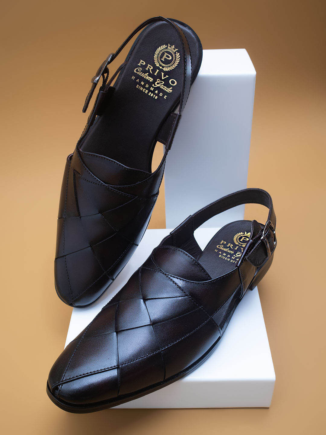 PRIVO by Inc.5 Leather Shoe-Style Sandals