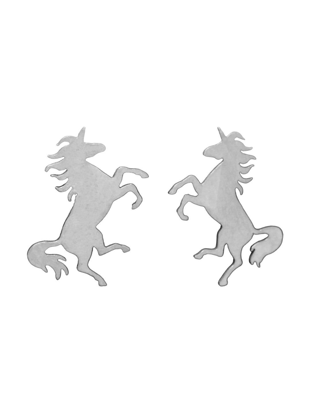 Goldnera Silver Plated Unicorn Drop Earrings