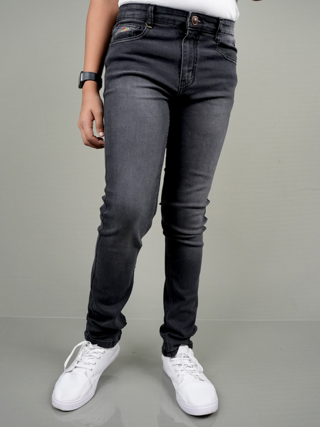 Knit N Knot Boys Clean Look Light Fade Cotton Stretchable Jeans