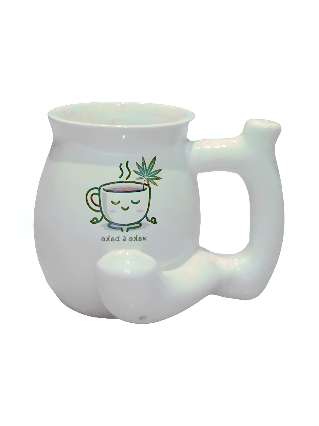 Your Local Store Azure White Typography Ceramic Handmade Mug-350ml