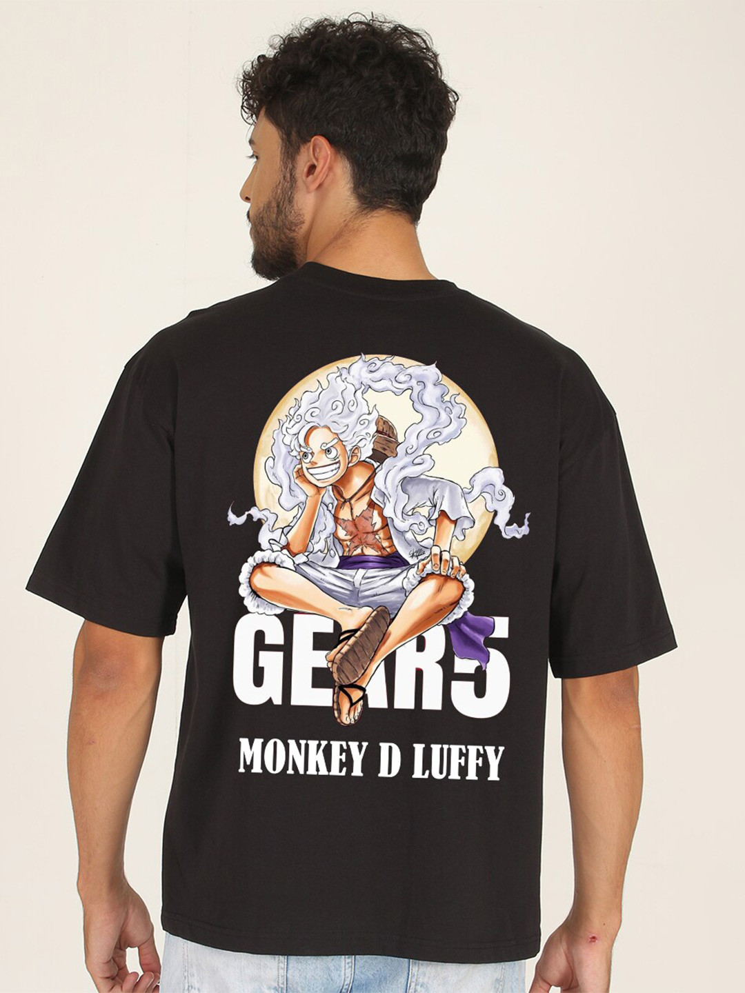 Monkey D Luffy Graphic Round Neck T-shirt