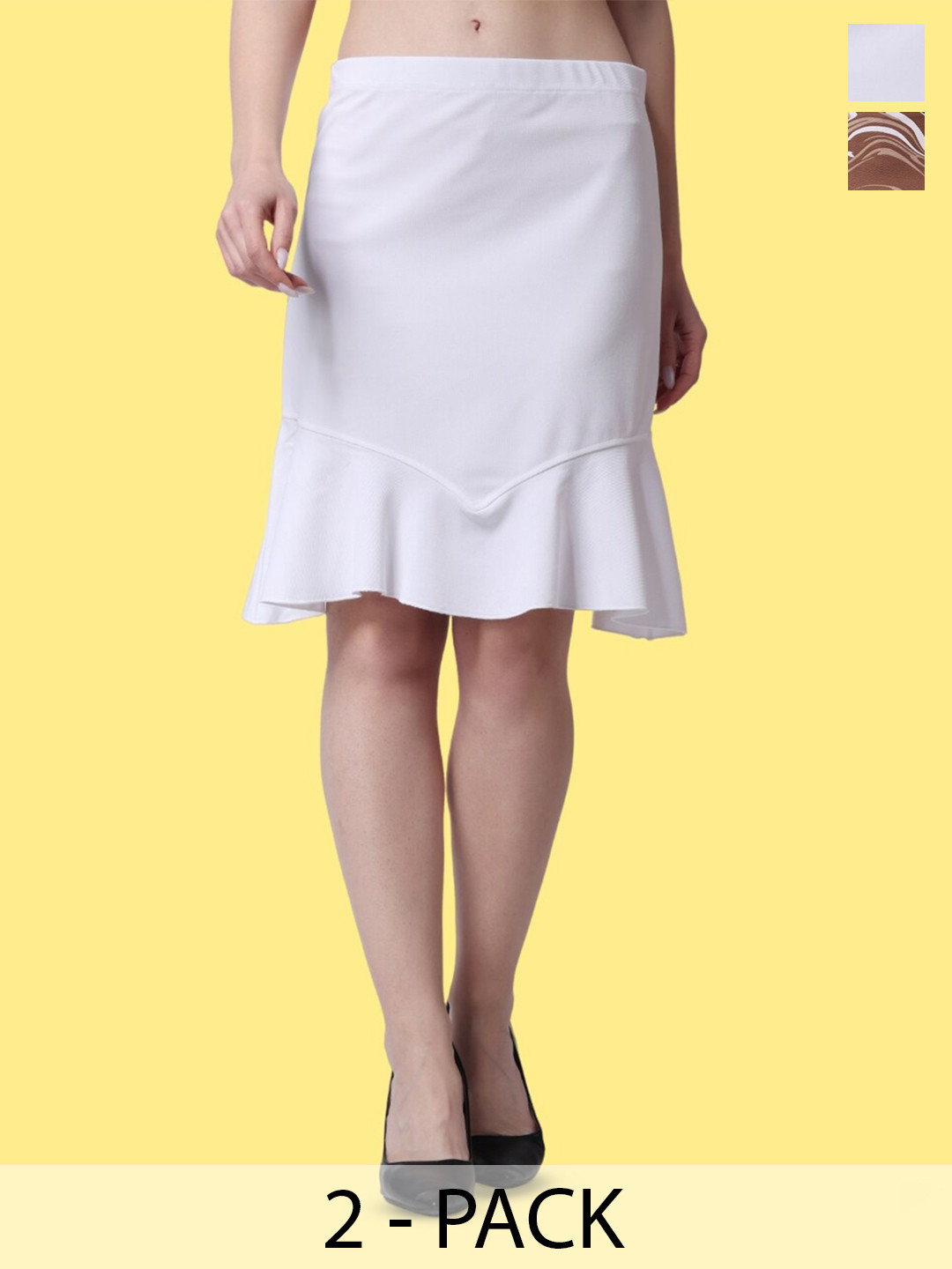 Popwings Pack of 2 Peplum & Pencil Skirts