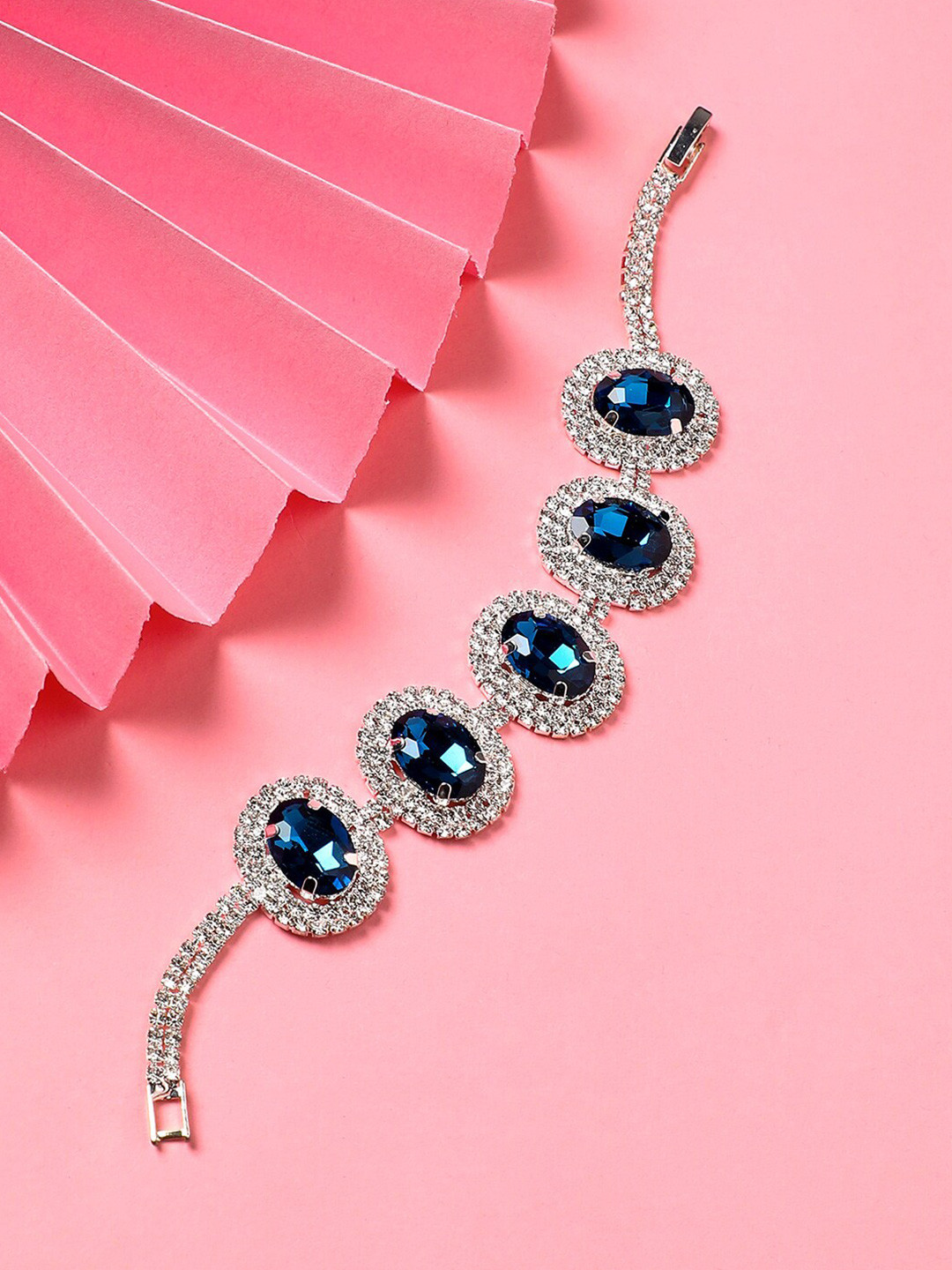 DressBerry Blue Gold-Plated Wraparound Bracelet