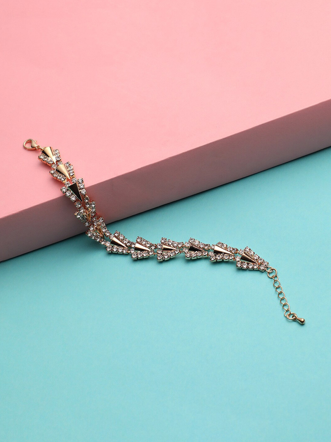DressBerry White Gold-Plated Wraparound Bracelet